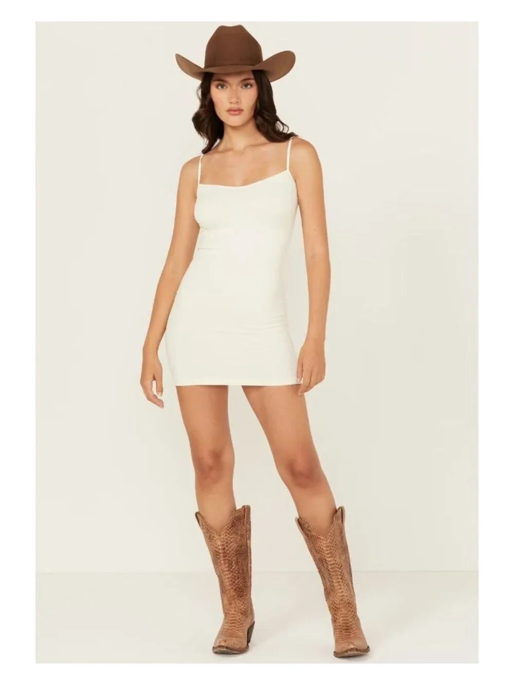 Free People Seamless Mini Slip in Ivory X-Small/Small New Womens Stretchy
